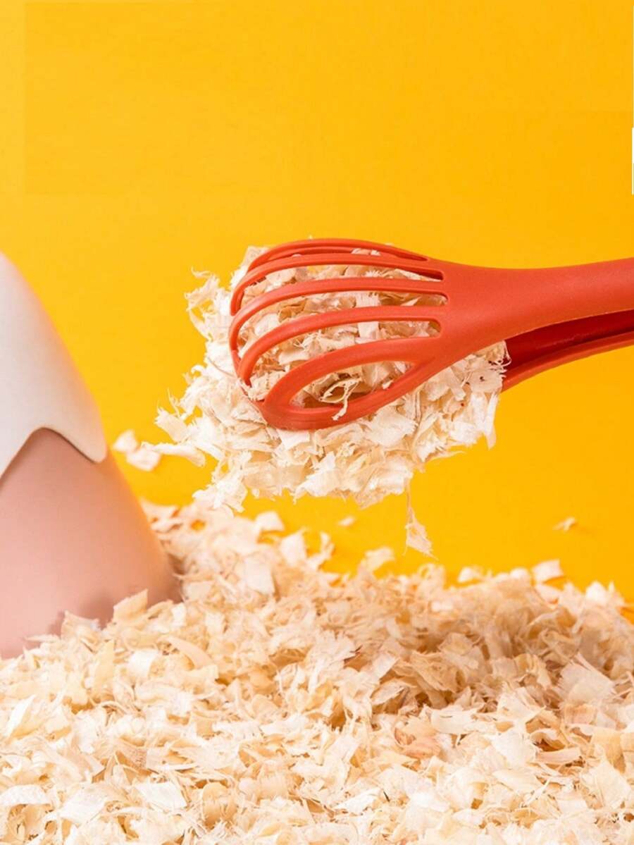 1pc Random Color Plastic Gear Locking Jaw With Hollow Design & Pad For Hamster, Four Seasons Universal - Multicolor - View 1