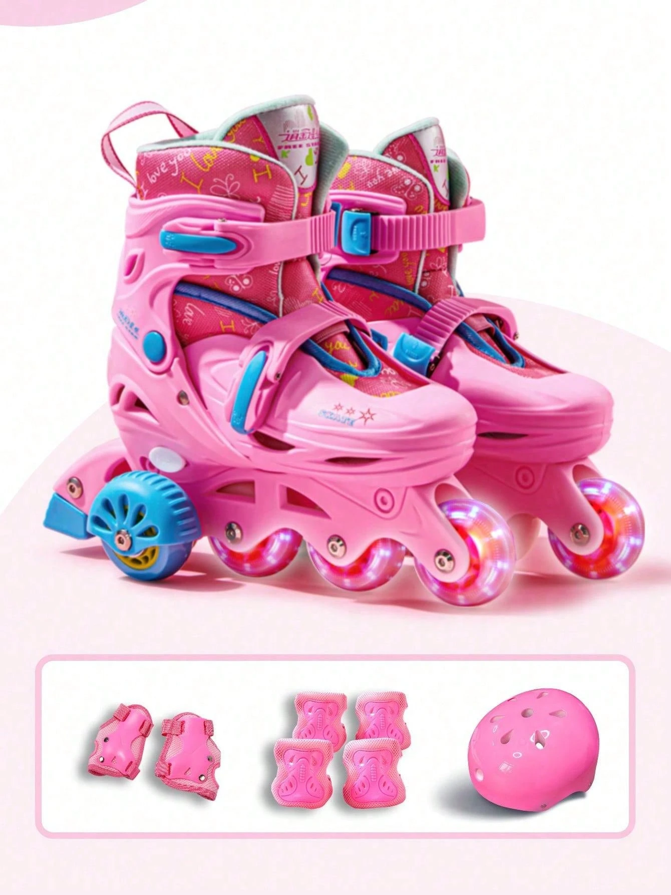 Starry Sky Beginner Assistance Roller Skates, Safety Balanced Inline