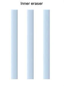 4入組自動按壓設計的推拉式橡皮擦,配有3個更換墨膠,適用於學生、學校、辦公室使用,可愛便攜 - 紫色 - 查看 6