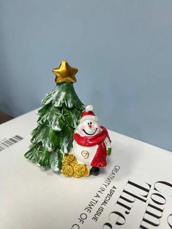 A Cute And Festive Atmosphere Golden Coin Snowman Tree Ornament For Christmas Decoration Best Gifts Birthday