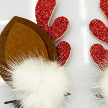 White Fur Ball-red Sequined Branch - Multicolor - View 2