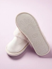 KooGiiHee Của phụ nữ Mùa Đông Thời trang Nhà  Ấm áp Dép đi trong nhà , Trong nhà Dép đi trong nhà - trắng - Xem 4