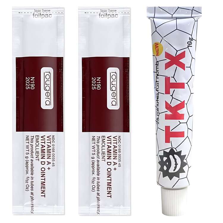 タトゥーのアフターケアクリームと麻酔クリーム1個のセット タトゥー前