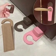 橡膠門挡-大型重型靈活門楔,無需鑽孔門挡,客廳防撞門扣,嬰兒安全門挡