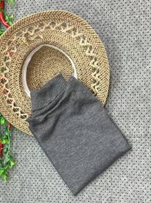 Women Knit Tops - Grey - View 3