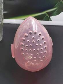 2入組化妝工具蛋收納盒,美妝蛋掛架收納盒,妝前海綿架與透明蛋形化妝海綿盒 - 粉色 - 查看 7