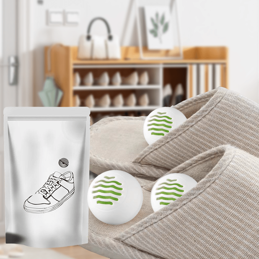 624pcs Shoe Deodorant Balls Odor Eliminator, Wardrobe Moisture