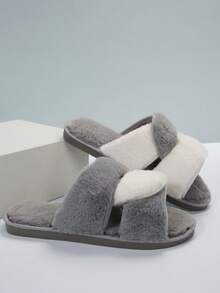 女用毛絨拖鞋,時尚舒適的室內家居拖鞋