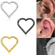 16G Piercing Oorbellen Juwelen Hart Tragus Voor vrouwen En Meisjes