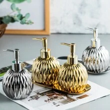 豪華陶瓷分配瓶,適用於洗手液、沐浴露、洗髮精、護髮素、乳液 - 彩色 - 查看 6