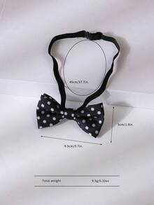 1pc Kids' Festive & Personalized & Daily Wear Printed & Embroidered Small Pattern Cute Hair Bow - Multicolor - View 4