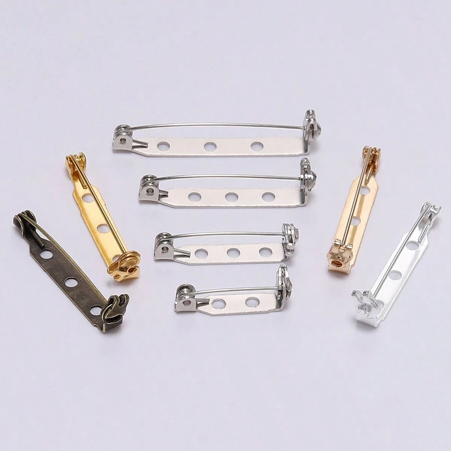 20 piezas/paquete 20 25 32mm Base de broche de alfileres en blanco, suministros para hacer joyas - accesorios - Ver 1