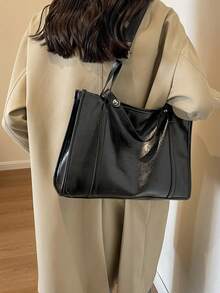 Đúng mốt Của phụ nữ Túi đeo vai , Túi đeo chéo , Túi xách tay , Túi tote - màu đen - Xem 2