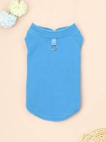 Arnés De Chaleco Para Mascotas Con Correa, Adecuado Para Perros Y Gatos, Para Todas Las Estaciones, 1 Unidad - Azul - Ver 2