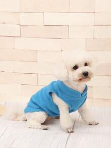 Arnés De Chaleco Para Mascotas Con Correa, Adecuado Para Perros Y Gatos, Para Todas Las Estaciones, 1 Unidad - Azul - Ver 4