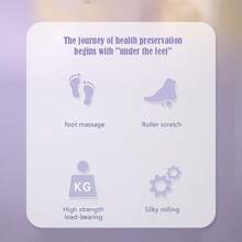 1 Stück Fußmassagegerät Mit Vierreihigem Rollrad, Fußakupressurpunktmassageroller Entspannt Plantar