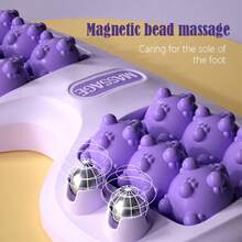 1 Stück Fußmassagegerät Mit Vierreihigem Rollrad, Fußakupressurpunktmassageroller Entspannt Plantar