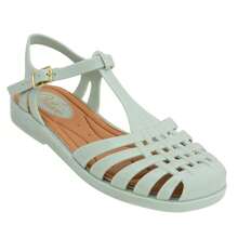 Women Flat Sandals - Mint Green - View 2
