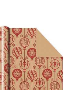 1pc Cowhide Gift Wrapping Paper With Colored Printing For Christmas & Festival Gift Box Wrapping - Multicolor - View 7