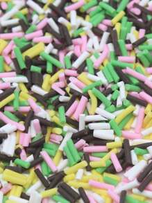 20g/peça Fatias De Argila Polimérica Com Contas De Resina De Doces De Cores Sortidas Para Joias Diy, Decoração De Bolos, Enchimento