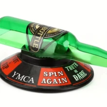 啤酒瓶游戏饮酒游戏旋转瓶子饮酒游戏，节日派对用品，新年礼物，新年游戏，情人节礼物，情人节游戏，适合万圣节/圣诞节/感恩节的成人派对游戏