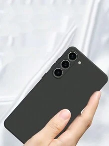 Apple Basic Phone Cases Liquid Silicone Phone Case Compatible With Samsung S23, S23 Plus, S23 Ultra, Iphone - Black - View 4