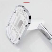 1入組50公分不鏽鋼浴室毛巾架,附吸盤,塑料掛牆單桿毛巾架