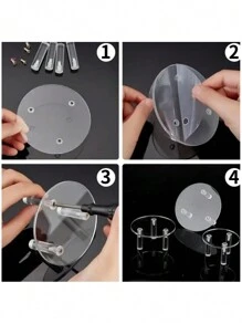 1 件亚克力小圆形和方形珠宝香水展示架 返校季