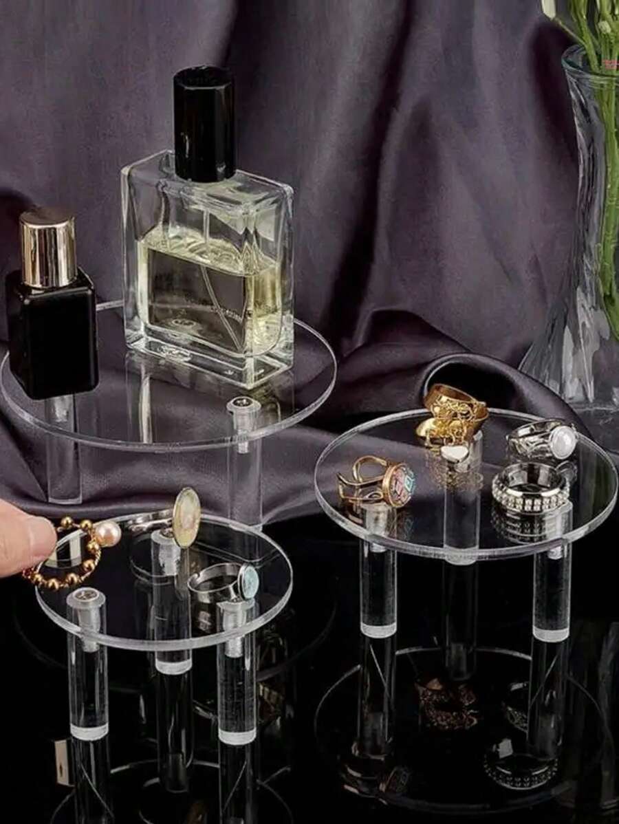 1 件亚克力小圆形和方形珠宝香水展示架 返校季