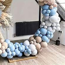 140 Pezzi, Kit Archetto Di Palloncini In Lattice Blue E Colore Della 5 E 10 Pollici, Per Feste Di Compleanno, Addio Al Nubilato, San Valentino, Matrimoni, Anniversari, Accessori Fotografici, Decorazioni Per Feste Festival E Scene Per La Casa
