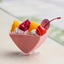 10pcs Heart-Shaped Mousse Cups, Pudding Cups, Jelly Cups, Tiramisu Cups, Dessert Cups, Plastic Dessert Cups - Transparent - View 6