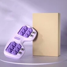 1 Stück Fußmassagegerät Mit Vierreihigem Rollrad, Fußakupressurpunktmassageroller Entspannt Plantar