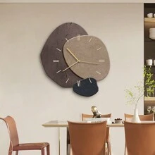 Reloj De Pared De Estilo Moderno Y Decorativo Con Diseño Artístico - Gris - Ver 5
