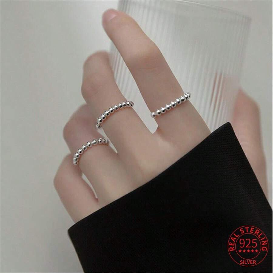 1枚925純銀淡水珍珠戒指,適合女性日常佩戴