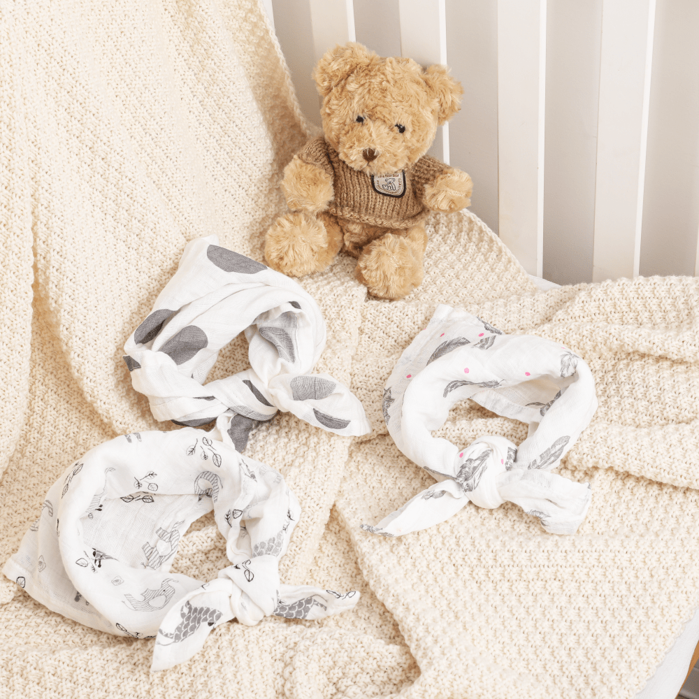 1pc Baby Bandana Bib Multiple Color Options, 2Layer Light And Thin