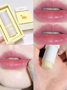 Cappuvini Dưỡng ẩm Lâu dài Son dưỡng môi Gậy , Chống nứt nẻ , Chống lão hóa , Không nhờn , Với Có thể mang đi Thiết kế - Màu vàng - Xem 2