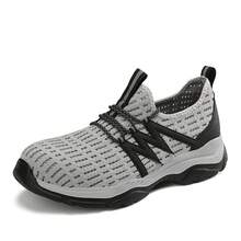 男士防砸、防刺穿運動安全鞋,耐用舒適 - 灰色 - 查看 2