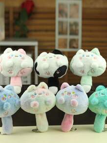 Juguete De Peluche De Gatito 4 Pulgadas, Lindo Y Chillón Para Mochila, Bolso O Como Llavero - Amarillo - Ver 3