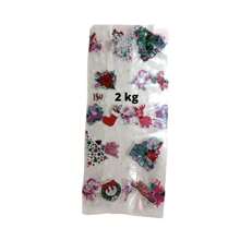 Bolsa de Celofan Para Navidad 2kg Con 100pzs 30*13cm Fiesta Dulces Dulcero Bolsa Navideña - Multicolor - Ver 2