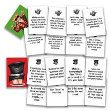 425 piezas Juego de fiesta de gatos y cartas geniales para reunión familiar, versión en inglés completa, juegos de fiesta para adultos adecuados para Halloween/Navidad/Acción de Gracias - Negro - Ver 2