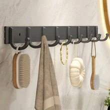 1 件壁挂式铝制衣钩，适用于悬挂衣架、夹克、帽子和粘钩家居浴室装饰浴室收纳秋季装饰返校