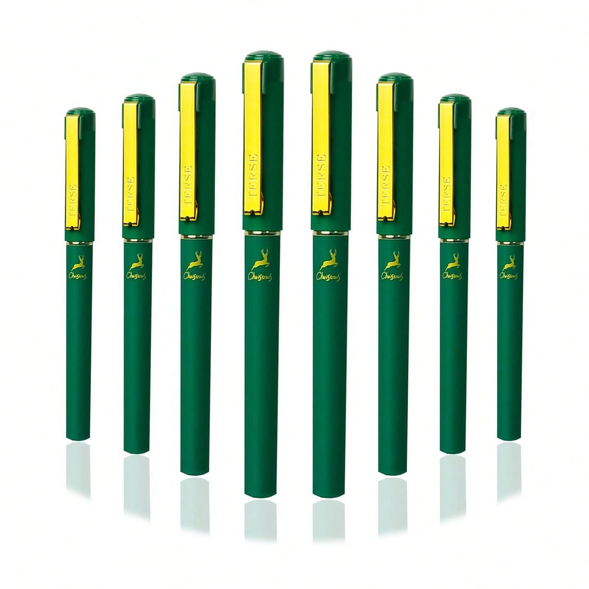3pcs/6pcs Christmas Limited Edition, Christmas Ballpoint Pen, Green Gel