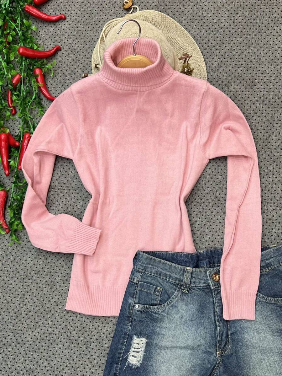 Women Knit Tops - Pink - View 1