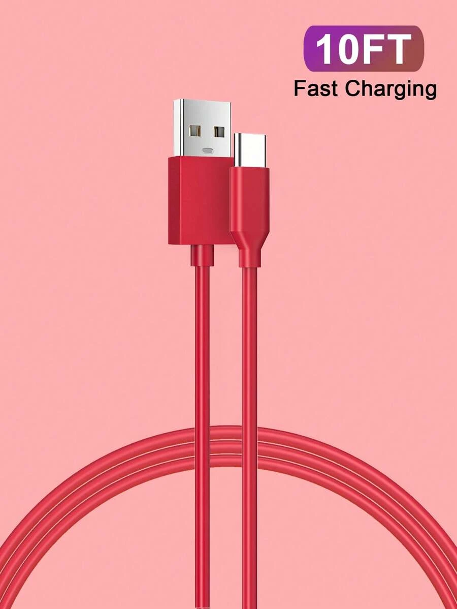 Loại USB C Bộ sạc Cable , Nhiều màu Loại C Charging Cable Cord Sạc nhanh Tương thích với iPhone 15 Hơn Samsung S23 S22 20 iPad Không khí Mini Sách Không khí - Đỏ - Xem 1