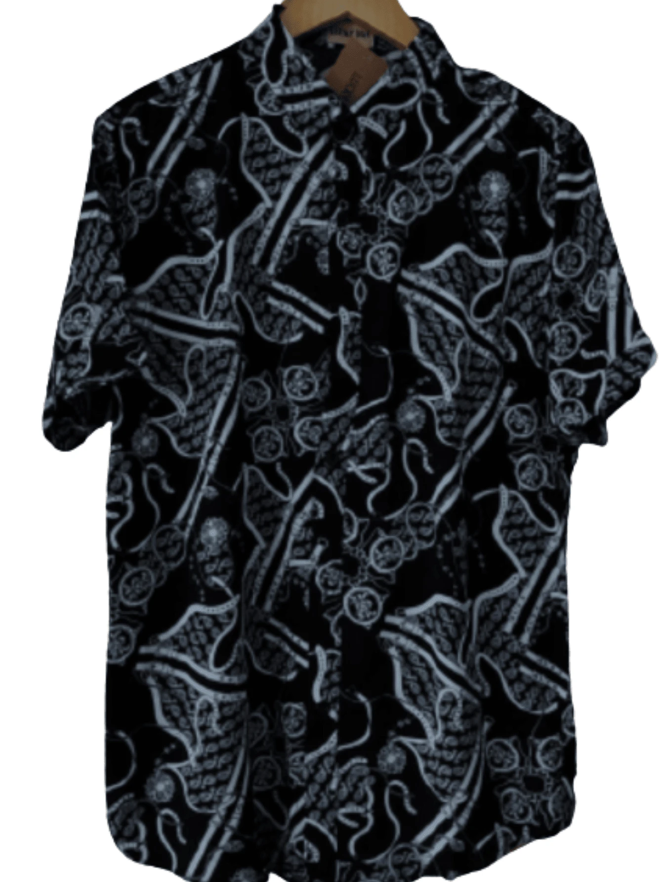 Men Shirts - 黑與白 - 查看 1