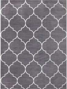 Jefferson Morocco Trellis Gray Area Rug 6'7"X9'3"