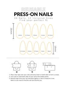 24pcs Elegant Almond Shape Solid Color Glitter Rhinestone False Nail Set For Daily Wear For Students And Office Workers - Multicolor - View 5