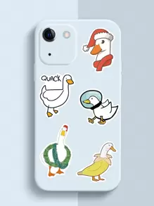 50pcs Cute Duck Cartoon Waterproof Stickers For Diy Use On Water Bottle, Laptop, Notebook, Suitcase, Etc.