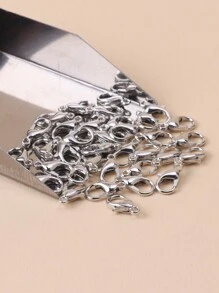 50入組鋅合金電鍍龍頭扣,適用於項鍊、手鍊、鑰匙扣、diy珠寶製作 - 龍蝦扣 - 查看 2