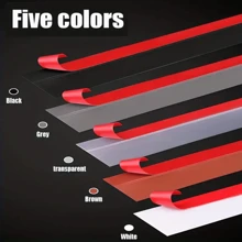 1 Roll Transparent Acrylic Self-adhesive Tape In Tpe Material, Length 1m/3m/5m, Width 25mm/35mm/45mm, For Door Bottom, Edge, Closet Door, Dustproof, Windproof, Warm-keeping, Sealing Strip